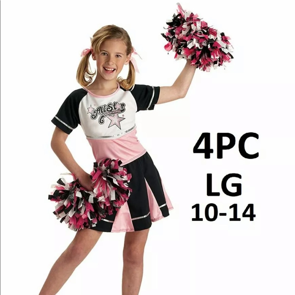 All Star Cheerleader Kids Costume Large